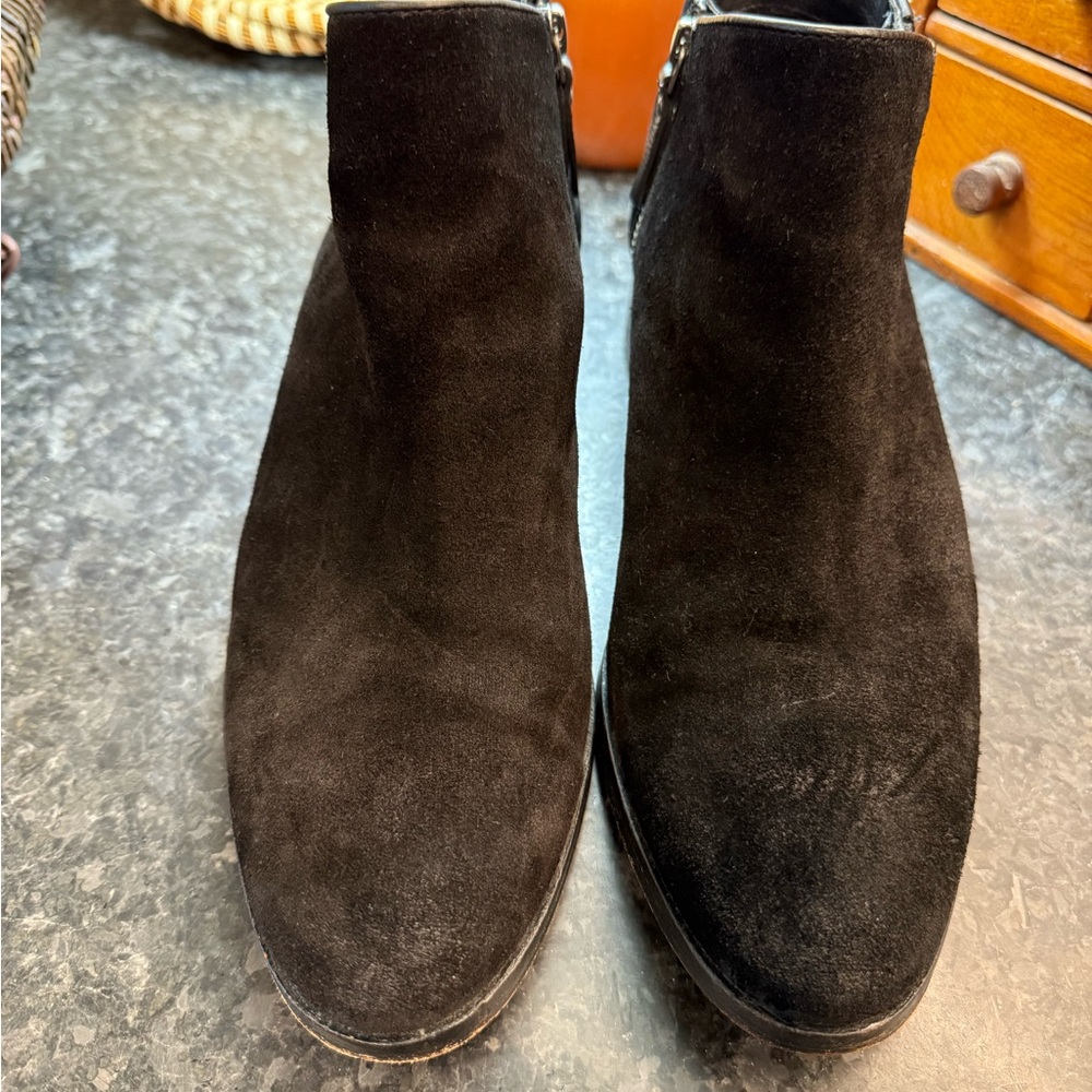 Cole Haan Women's Black Suede Ankle Booties